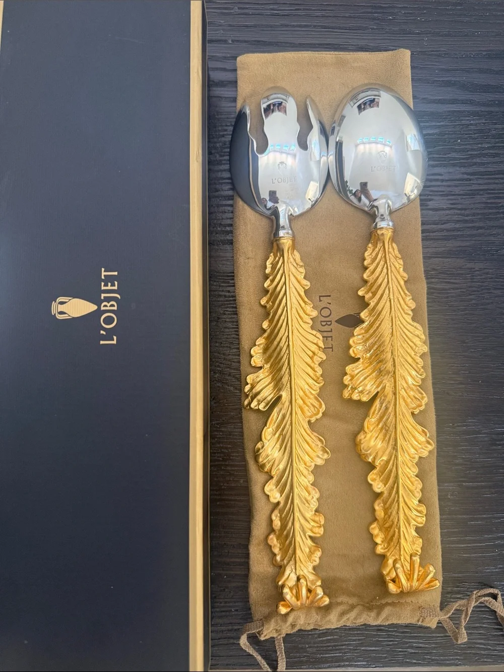 L’Objet Lamina 2-Piece Serving Set